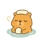 カピバラ温泉 ほかほかデイズ（個別スタンプ：1）