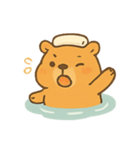 カピバラ温泉 ほかほかデイズ（個別スタンプ：3）