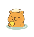 カピバラ温泉 ほかほかデイズ（個別スタンプ：4）