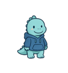パーカー恐竜のまいにち（個別スタンプ：1）