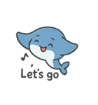 海のちびキャラ毎日ことば（個別スタンプ：8）