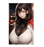 ヴァンパイアガールはハロウィン限定と書（個別スタンプ：1）