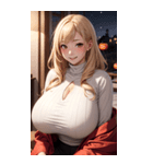 ヴァンパイアガールはハロウィン限定と書（個別スタンプ：5）