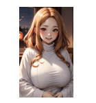 ヴァンパイアガールはハロウィン限定と書（個別スタンプ：8）