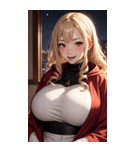 ヴァンパイアガールはハロウィン限定と書（個別スタンプ：9）