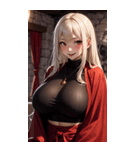 ヴァンパイアガールはハロウィン限定と書（個別スタンプ：10）