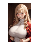 ヴァンパイアガールはハロウィン限定と書（個別スタンプ：12）