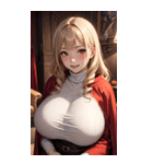 ヴァンパイアガールはハロウィン限定と書（個別スタンプ：15）