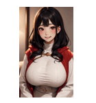 ヴァンパイアガールはハロウィン限定と書（個別スタンプ：16）