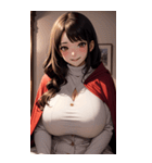 ヴァンパイアガールはハロウィン限定と書（個別スタンプ：19）