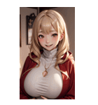 ヴァンパイアガールはハロウィン限定と書（個別スタンプ：21）