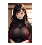 ヴァンパイアガールはハロウィン限定と書（個別スタンプ：30）