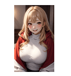 ヴァンパイアガールはハロウィン限定と書（個別スタンプ：38）