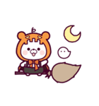 動く♪くまぽこ ～秋ですな～（個別スタンプ：16）