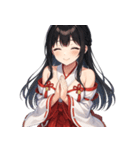 神社巫女スタンプ～癒しとご利益～（個別スタンプ：8）