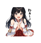 神社巫女スタンプ～癒しとご利益～（個別スタンプ：9）