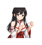 神社巫女スタンプ～癒しとご利益～（個別スタンプ：15）