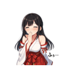 神社巫女スタンプ～癒しとご利益～（個別スタンプ：24）
