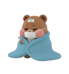 気だるい赤ちゃんクマ 3D 文字なし（個別スタンプ：21）