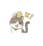 猫のクリ、まったり会話する（個別スタンプ：5）