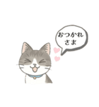 猫のクリ、まったり会話する（個別スタンプ：16）