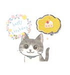 猫のクリ、まったり会話する（個別スタンプ：18）