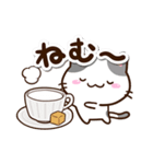 小さいブチ猫☆カフェ（個別スタンプ：3）