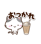 小さいブチ猫☆カフェ（個別スタンプ：6）