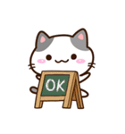 小さいブチ猫☆カフェ（個別スタンプ：8）
