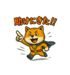 ヒーロー柴犬の表情豊かスタンプ 93（個別スタンプ：1）