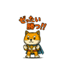 ヒーロー柴犬の表情豊かスタンプ 93（個別スタンプ：5）