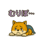ヒーロー柴犬の表情豊かスタンプ 93（個別スタンプ：12）
