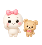 【るるものやさしいじかん♡】Withくま（個別スタンプ：2）