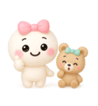 【るるものやさしいじかん♡】Withくま（個別スタンプ：3）