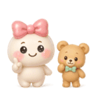【るるものやさしいじかん♡】Withくま（個別スタンプ：12）