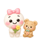 【るるものやさしいじかん♡】Withくま（個別スタンプ：13）