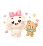 【るるものやさしいじかん♡】Withくま（個別スタンプ：17）