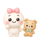 【るるものやさしいじかん♡】Withくま（個別スタンプ：24）