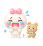 【るるものやさしいじかん♡】Withくま（個別スタンプ：34）