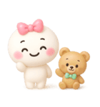 【るるものやさしいじかん♡】Withくま（個別スタンプ：40）