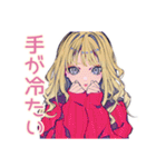 キュートギャルの冬♡毎日使える（個別スタンプ：10）