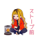 キュートギャルの冬♡毎日使える（個別スタンプ：12）
