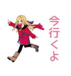キュートギャルの冬♡毎日使える（個別スタンプ：22）