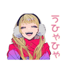 キュートギャルの冬♡毎日使える（個別スタンプ：37）