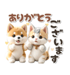 秋 残暑 日常♡豆柴とねこ（個別スタンプ：9）