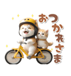 秋 残暑 日常♡豆柴とねこ（個別スタンプ：13）