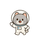 ほのぼのアニマル毎日パレード（個別スタンプ：1）