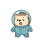 ハリネズミ宇宙クルー（個別スタンプ：1）