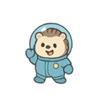 ハリネズミ宇宙クルー（個別スタンプ：2）