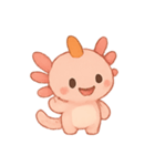 ちびウーパールーパー にんじんえらのこ（個別スタンプ：1）